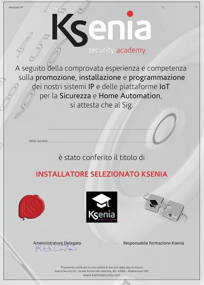 ksenia - Sistema di antifurto professionale